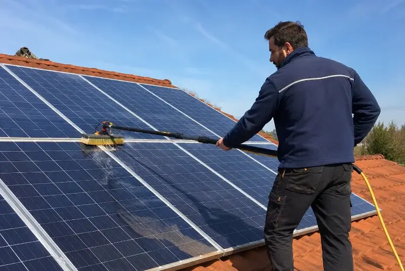 Nettoyage et entretien de panneaux solaires à Longages